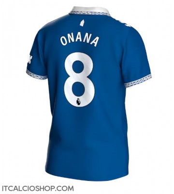 Everton Amadou Onana #8 Prima Maglia 2023-24 Manica Corta